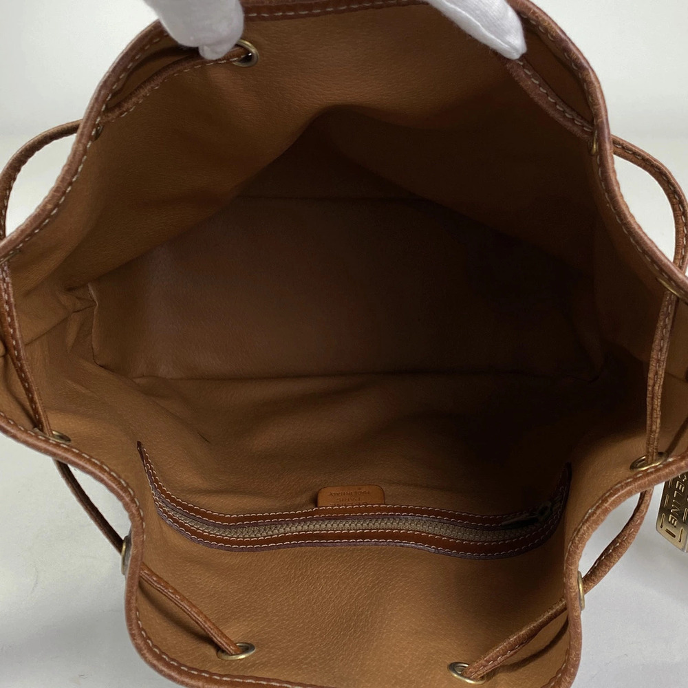Celine Macadam shoulder bag drawstring logo all over brown - Picture 5 of 5